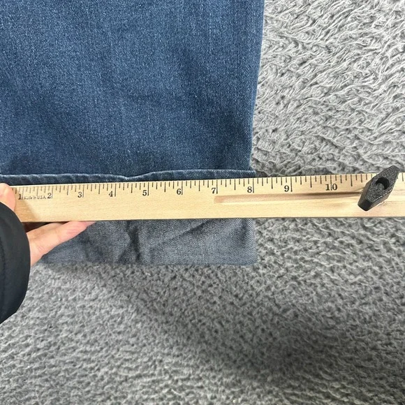 Levi's 515 Jeans Women 12 Blue Cotton Denim Capri Straight Leg Stretch Workwear - Picture 10 of 11